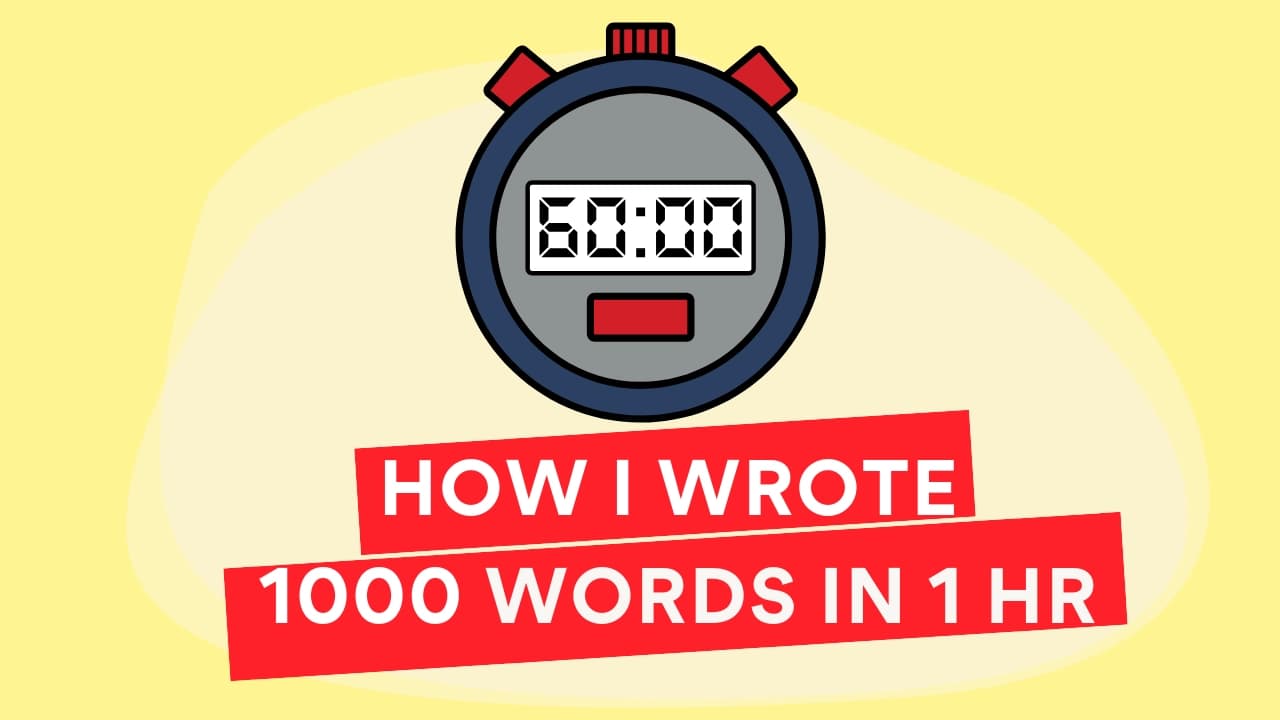 How to write a 1000 word essay in 1 hour