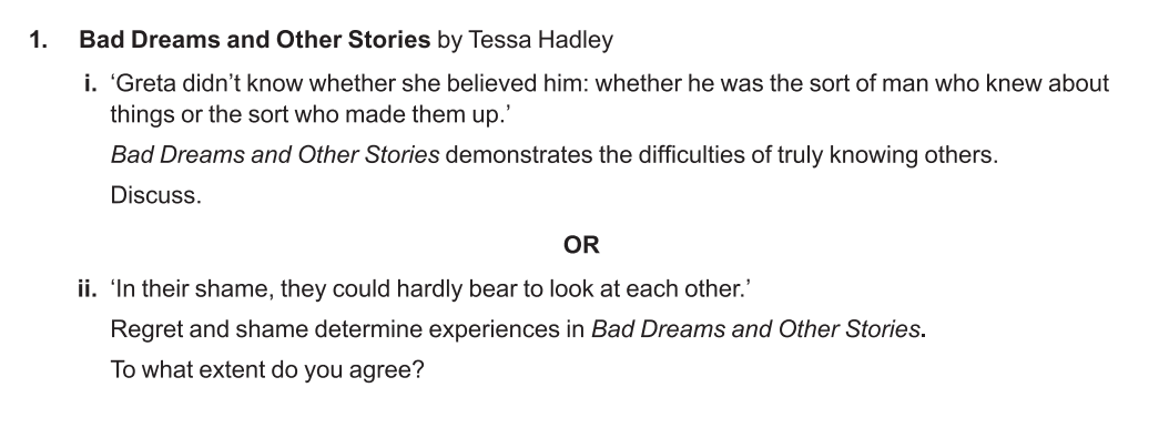 EAL - Essay Prompts 1